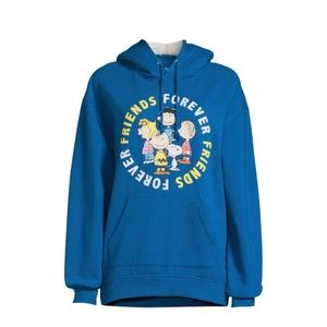 Peanuts Women's Faux Sherpa Knit Hoodie Top